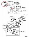 Ενδειξης Τετρακίνησης Mitsubishi L200 K74 4WD 1997-2005 MB811555