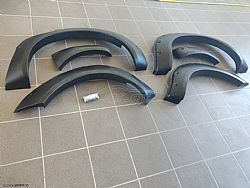 SET Φρύδια Nissan Navara NP300 2015- 4Πορτο Μαυρο Ματ